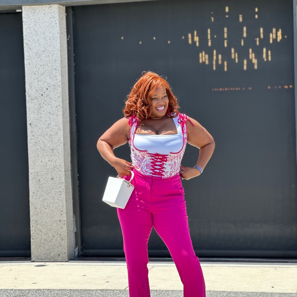 Bar III Pink Tailored Trousers